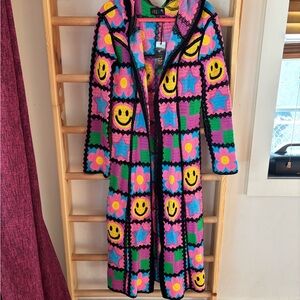 dELiA*s Happy In My Mind Crochet Cardigan